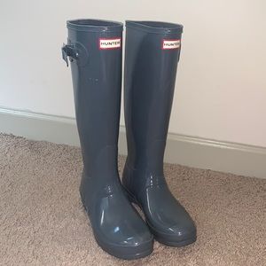 HUNTER women’s tall Gloss Rain Boot